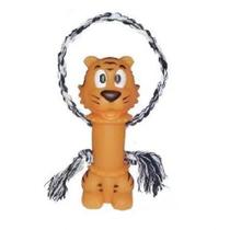 Brinquedo Mordedor Pet Tigre Com Corda Sonoro 20 Cm Brinquedo Mordedor Pet Tigre Com Corda Sonoro 20 Cm