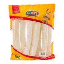 Brinquedo mordedor snack petisco osso pet retriver natural para cães ou cachorro de todas as raças e tamanho ou porte medio e grande pacote 1kg