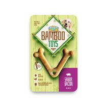 Brinquedo Mordedor Truqys Osso Bamboo V Sabor Bacon