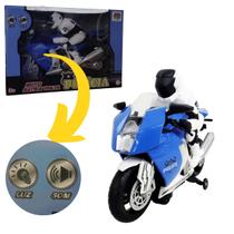Brinquedo Moto Bate e Volta Polícia com Boneco Dmt6489 - DM TOYS