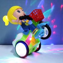 Brinquedo Moto Bate e Volta Triciclo Toca Musica Luz