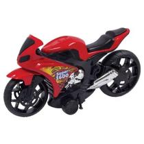 Brinquedo moto bsx1 decorada para meninos roda livre bs toys