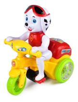 Brinquedo Moto Cachorro De Triciclo Empina Com Som Luz