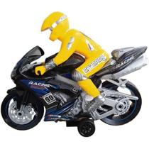 Brinquedo Moto com Piloto Speed City Preta R3148 - Bbr Toys