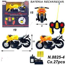 Brinquedo Moto Controle Remoto Com Som E Luz com bateria