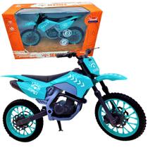 Brinquedo Moto Cross Sertões Motinho Suspensão E Molas Pro Tork Usual Azul