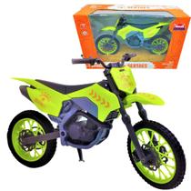 Brinquedo Moto Cross Sertões Motinho Suspensão E Molas Pro Tork Usual Verde