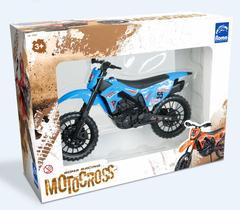 Brinquedo Moto Cross Trilha Racing 34 Cm Com Pneus Borracha