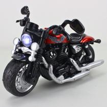 Brinquedo Moto de Ferro Com Fricção Luz e Som Brinquedo Moto de Ferro Com Fricção Luz e Som