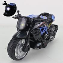 Brinquedo Moto De Ferro Miniatura com Fricção, Luz e Som, Sortidos Brinquedo Moto De Ferro Miniatura com Fricção, Luz e Som, Sortidos