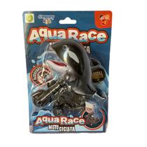 Brinquedo Moto Radica Fricção c/ Baleia Orca AquaRace