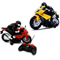 Brinquedo Motocileta com condutor Gira 360 Graus Com Luzes E Sons - toys