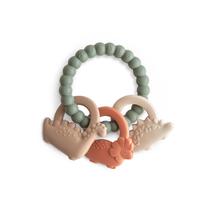 Brinquedo mushie Silicone Dino Teething Ring