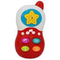 Brinquedo Musical Baby Celular Vermelho - Bbr Toys