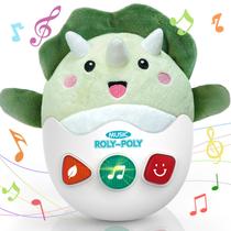 Brinquedo musical Baby Dinosaur WOWOHAGE 0-3-6-12 meses com luz
