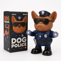 Brinquedo Musical Cachorro Policial dançarino Som dança Luz