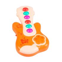 Brinquedo Musical Educativo Mini Guitarra Infantil Cor:Laranja Brinquedo Musical Educativo Mini Guitarra Infantil Cor:Laranja