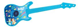 Brinquedo Musical Guitarra Bluey Mini Guitarra Para Crianças Azul Brinquedo Musical Guitarra Bluey Mini Guitarra Para Crianças Azul