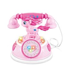 Brinquedo Musical infantil Telefone com Luzes e Sons para Meninas