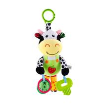 Brinquedo musical interativo para bebês com mordedores 3D LUKCOZMO Cow 0-3Y