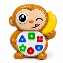 Brinquedo Musical Monkey Teclado Infantil Macaquinho Divertido Interativo para Bebês Emite Luzes e Sons a Pilhas Estimula o Aprendizado Educativo Brinquedo Musical Monkey Teclado Infantil Macaquinho Divertido Interativo para Bebês Emite Luzes e Sons a Pilhas Estimula o Aprendizado Educativo