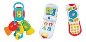 Brinquedo Musical P/ Bebê Chaveiro Controle E Celular Winfun