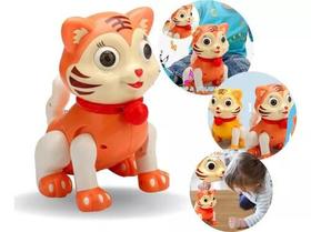 Brinquedo Musical Robô Infantil Tigre Animal Rotativo Luz - Brinquedo Infantil