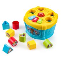 Brinquedo musical Shape Sorter Rhybor Sort & Discover Drum de 1 a 3 anos