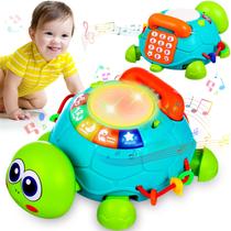 Brinquedo Musical Tartaruga de Arrastar 10 em 1 - Com Luzes e Sons (6-12 Meses)