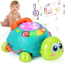 Brinquedo musical Turtle Baby BQU para 6 a 12 meses com luz e som Brinquedo musical Turtle Baby BQU para 6 a 12 meses com luz e som
