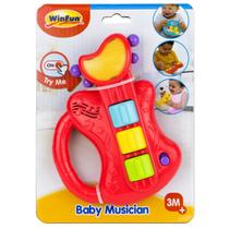 Brinquedo Musico Bebe Guitarra com Som e Luzes WinFun 000641