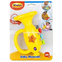 Brinquedo Musico Bebe Trompete com Som e Luzes WinFun 000642