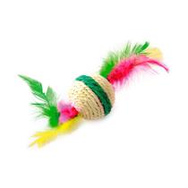 Brinquedo Nabi Bolinha com Pena para Gatos