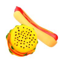 Brinquedo Napi Kit Hamburguer e Hot Dog para Cães - Cores Sortidas