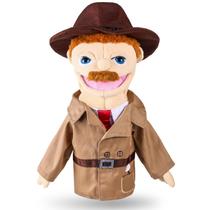 Brinquedo narrativo Hand Puppet ZJoey Detective Plush de 36 cm