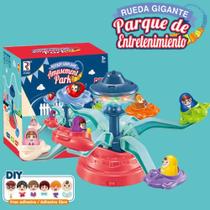 Brinquedo nave espacial giratória com som e luz carrosel - Toy King