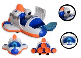 Brinquedo Nave Foguete C Astronauta Missão Espacial Fricção