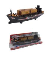 Brinquedo Navio Grande Cargueiro A Fricção Container