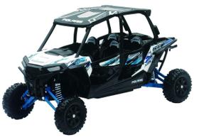 Brinquedo New-Ray Polaris RZR XP 4 Turbo 1:18 branco fosco fundido