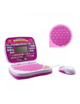 Brinquedo Notebook Infantil Educativo Interativo C/ Mouse 2/1Inglês E Português RO
