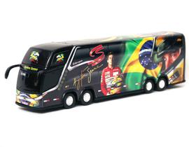 Brinquedo Ônibus Ayrton Senna Piloto Formula1 Coleções