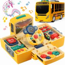 Brinquedo Ônibus com Som e Luz Montessori Educação Musical