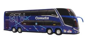 Brinquedo Ônibus Cometa GTV 2 Andares 30cm - Marcopolo G7 DD - G8 - mini - Miniatura - Min