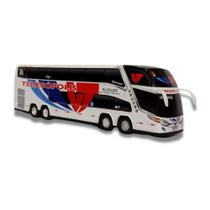 Brinquedo Ônibus Empresa Teresópolis com 30cm - Marcopolo G7 DD - G8 - mini - Miniatura - Min