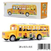 Brinquedo Ônibus Escolar Com Luz E Som Bate E Volta - FUN GAME