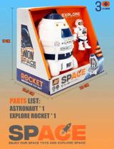 Brinquedo Ônibus Espacia com Astronauta Som e Luz