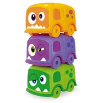 Brinquedo Ônibus Infantil Monster Bus Trio Colorido Usual