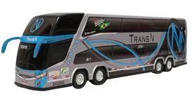 Brinquedo Ônibus Trans Ni 2 andares 30cm - Marcopolo G7 DD - G8 - mini - Miniatura - Min