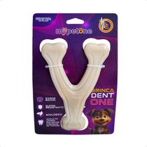 Brinquedo Osso Bamboo Brinca Dent One Sabor Bacon - Forquilha Médio