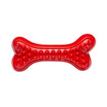 Brinquedo Osso com Relevo Stix BBQ Vermelho para Cães Hercules